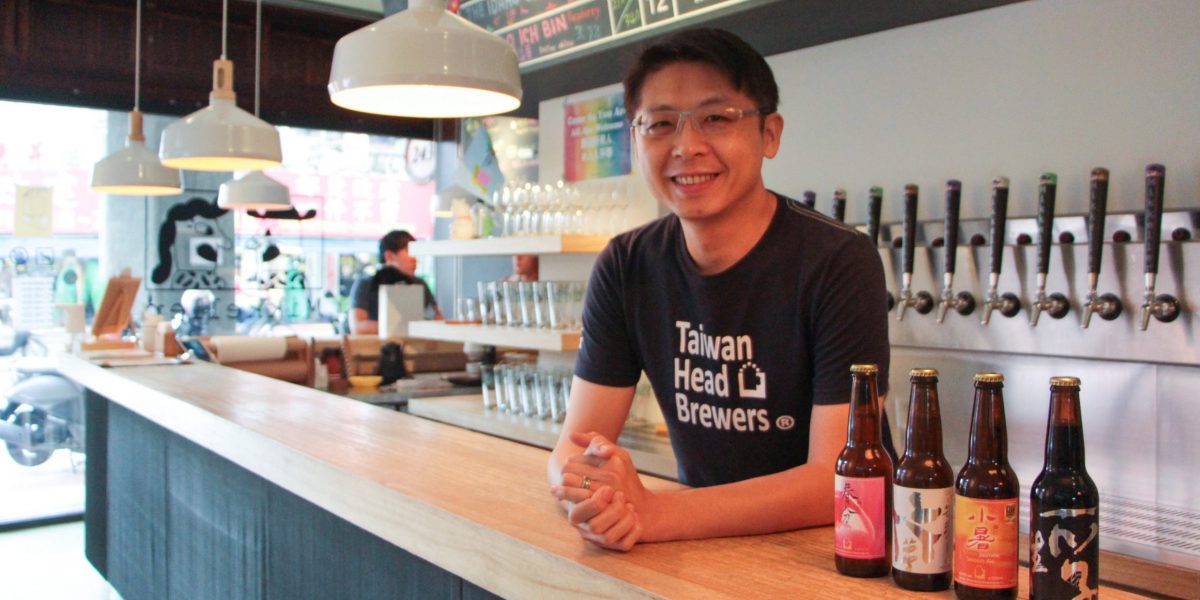 啤酒頭共同創辦人宋培弘，對自家產品很有信心。圖／邱家琳攝。